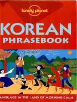 lonely planet korean phrasebook