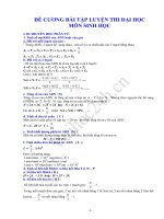 ĐỀ CƯƠNG BÀI TẬP LUYỆN THI ĐẠI HỌC MÔN SINH HỌC 2013 doc