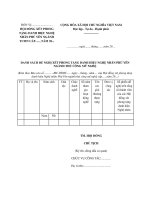 MẪU DANH SÁCH ĐỀ NGHỊ XÉT PHONG TẶNG DANH HIỆU NGHỆ NHÂN PHÚ YÊN NGÀNH THỦ CÔNG MỸ NGHỆ doc