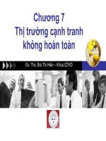 Thị trường cạnh tranh không hoàn toàn ppt