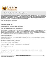 music festival part 1 vocabulary