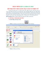CNTT: PHẦN MỀM BB FLASHBACK PRO HỖ TRỢ TỐT CHO GIẢNG DẠY GIÁO ÁN ĐIỆN TỬ