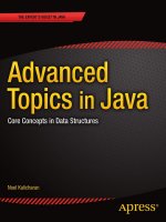 advanced topics in java core concepts in data structures
