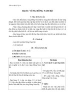 Giáo án bài Vùng Đông Nam Bộ - Địa 9 - GV.N M Thư: