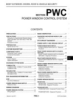 PWC hệ THỐNG điều KHIỂN NÂNG hạ KÍNH cửa TRÊN NISSAN VERSA SEDAN 2012