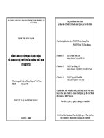 Đảng lãnh đạo xây dựng và hoạt động của vành đai diệt Mỹ ở chiến trường miền Nam (1965-1975)