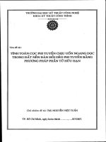 Tính toán cọc phi tuyến chịu uốn ngang dọc trong đất nền đàn hồi dẻo phi tuyến bằng phương pháp phần tử hữu hạn