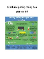 Mách mẹ phòng chống béo phì cho bé docx