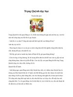 Trạng Quỳnh dạy học pot