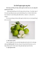 Ăn ổi để ngăn ngừa ung thư