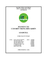 BÀI BÁO CÁO CẢM BIẾN TRONG ĐIỀU KHIỂN pdf