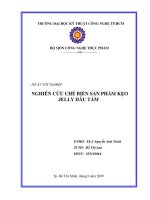 nghiên cứu chế biến sản phẩm kẹo jelly dâu tằm