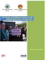 KỸ THUẬT CHẾ BIẾN VỎ QUẢ CÀ PHÊ THÀNH PHÂN HỮU CƠ SINH HỌC ppt