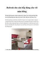 Refresh cho căn bếp đáng yêu với màu hồng doc