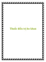 Thuốc điều trị ho khan ppt