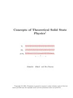 concepts of theoretical solid state physics