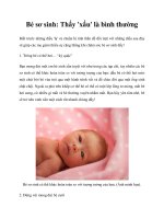 Bé sơ sinh: Thấy ''''xấu'''' là bình thường pdf