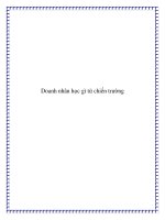 Doanh nhân học gì từ chiến trường ppt