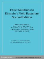 exact solutions of einstein''s field equations