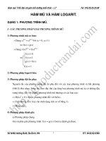 Hàm mũ và hàm logarit