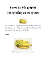 8 món ăn bốc giúp bé không biếng ăn trong bữa doc