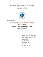 tiểu luận dòng vốn và bộ ba bất khả thi ở trung quốc