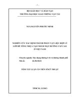 NGHIÊN CỨU XÁC ĐỊNH THÀNH PHẦN VẬT LIỆU HỢP LÝ LỚP BÊ TÔNG NHỰA TẠO NHÁM MẶT ĐƯỜNG CẤP CAO Ở VIỆT NAM