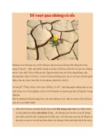 Để vượt qua những cú sốc pptx