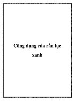 Công dụng của rắn lục xanh docx