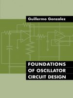 gonzales - foundations of oscillator circuit design (artech, 2007)