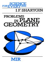 problems in plane geometry (bài tập hình học phẳng) bởi i. f. sharygin