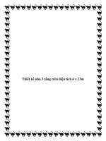 Thiết kế nhà 3 tầng trên diện tích 6 x 23m doc