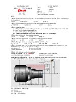 bộ đề thi môn CNC