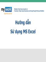 Hướng dẫn Sử dụng MS Excel