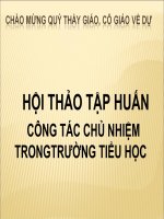 Hội thảo tập huấn công tác chủ nhiệm trong trường tiểu học có hiệu quả