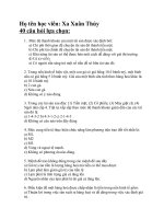 40 câu hỏi lựa chọn doc