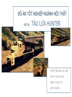 thiết kế nội thất tàu lửa tàu lửa hunter