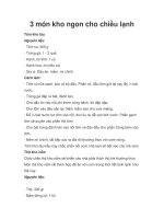 3 món kho ngon cho chiều lạnh doc