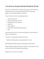 Các yếu tố seo cần quan tâm khi viết một bài viết mới ppt