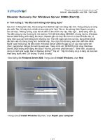 disaster recovery forwindows server 2008 (part 2)