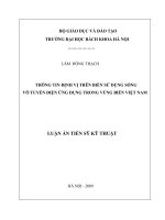 Thông tin định vị trên biển sử dụng sóng vô tuyến điện ứng dụng trong vùng biển Việt Nam