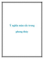 Ý nghĩa màu sắc trong phong thủy pptx