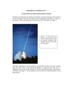 EVOLUTION OF THE EARTH MOON SYSTEM