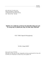 Nghiên cứu, thiết kế và chế tạo bộ phát điện bằng sức gió có công suất 10-30kW phù hợp với điều kiện Việt Nam