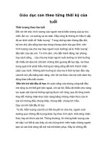 Giáo dục con theo từng thời kỳ của tuổi pot