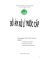 Đồ án xử lý nước cấp 2500m3ng đ