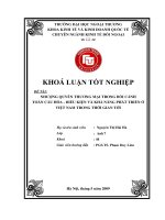 Nhượng quyền thương mại trong bối cảnh toàn cầu hóa điều kiện và khả năng áp dụng ở Việt Nam trong thời gian tới