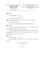 Đề thi Olympic Tây Hồ năm 2012 môn Toán lớp 10 doc