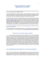 pristine's cardinal rules of trading