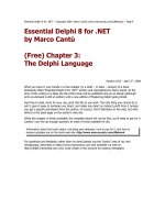 delphi - essential delphi 8 for .net - chapter 3 the delphi language